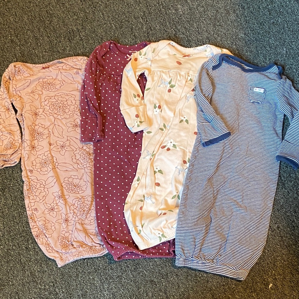 Carter's Kids Pajamas Nightgowns - Pink, Burgundy, Cream, Blue